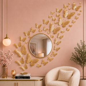 Golden Butterfly Wall Art